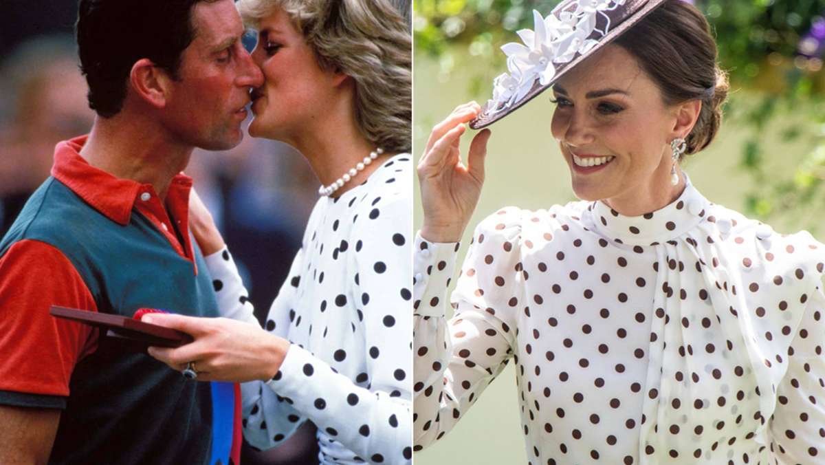 Herzogin Kate und Prinzessin Diana: Auf das Pünktchen getroffen