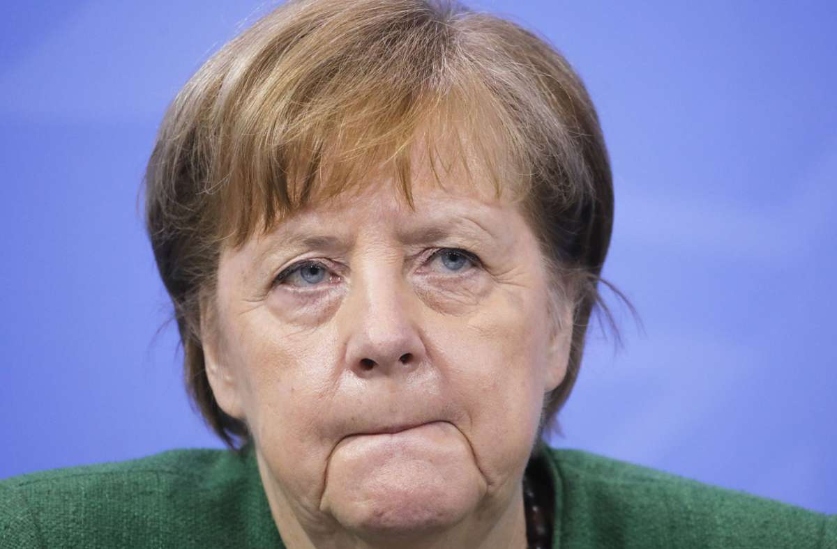 Bundeskanzlerin Angela Merkel rechnet noch mit drei, vier schweren Monaten. Foto: dpa/Markus Schreiber
