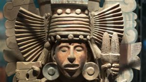Ein Exponat der Azteken-Ausstellung, die derzeit im Stuttgarter Linden-Museum zu sehen ist Foto: /Lichtgut/Leif Piechowski