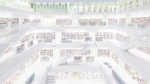 Stadtbibliothek in besonderem Licht