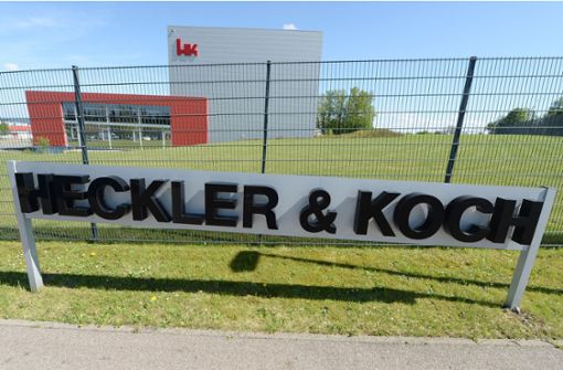 Die Firmenzentrale von Heckler & Koch in Oberndorf am Neckar Foto: dpa/Bernd Weissbrod
