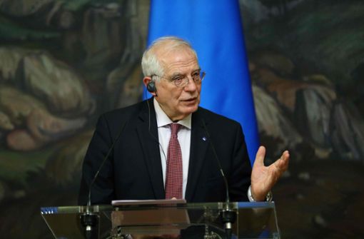 Josep Borrell hatte bei seinem Besuch in Moskau einen schweren Stand. Foto: AFP