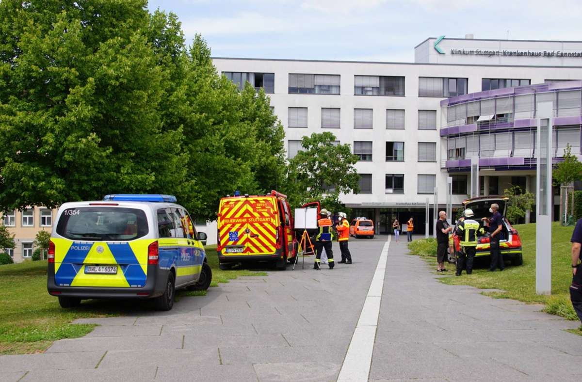 Im Klinikum in Bad Cannstatt kam es zu einem Großeinsatz der Feuerwehr.