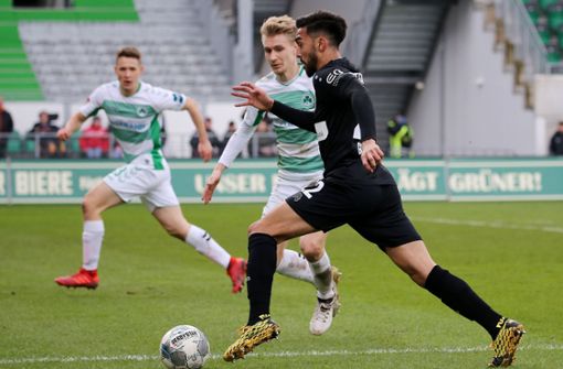 Beim 0:2 in Fürth wurde Nicolas Gonzalez eingewechselt – reicht es nun für die Startelf im Spiel des VfB Stuttgart gegen Arminia Bielefeld? Foto: Baumann