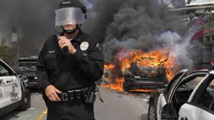 In Los Angeles ist es zu massiven Unruhen gekommen. Foto: dpa/Mark J. Terrill