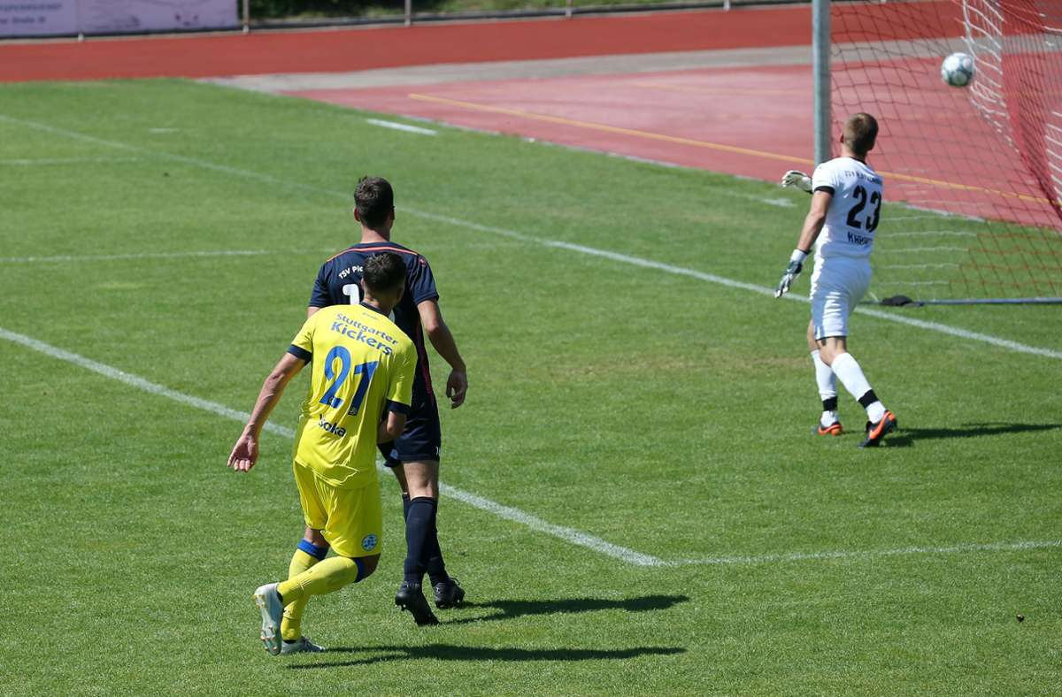 Auch Bleron Visoka war beim Pokalspiel in Torlaune. Dreimal traf der Stürmer für den SVK.
