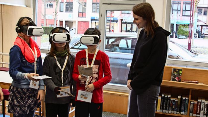 Kinder begeben sich auf virtuelle Spurensuche