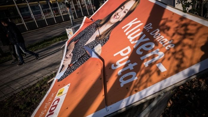 Tausende Wahlplakate in Stuttgart geklaut
