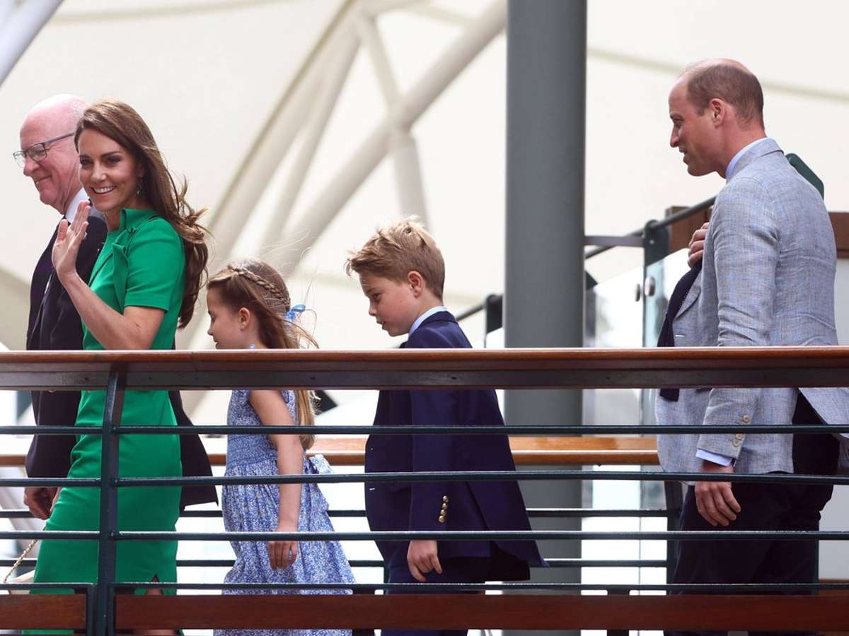 William und Kate Royales Familientreffen beim Wimbledon-Finale