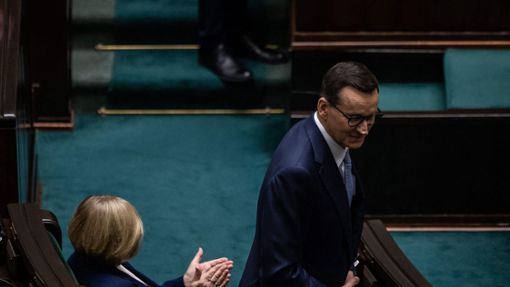 Mateusz Morawiecki – die Zeit der Nationalkonservativen scheint in Polen erst mal zu Ende. Foto: AFP/WOJTEK RADWANSKI