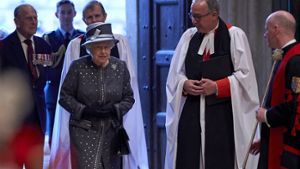 Queen Elizabeth gedachte bei einem Gottesdienst den bei der Schlacht an der Somme gefallenen Soldaten. Foto: Getty Images Europe