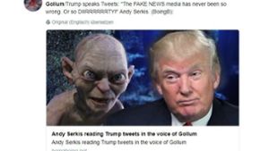 Der Gollum liest Trump-Tweets