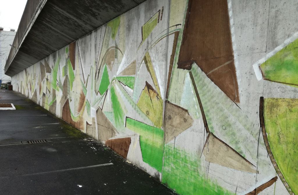 So sieht das Graffito an der Strombergstraße aus. Weitere Bilder gibts in unserer Bildergalerie.