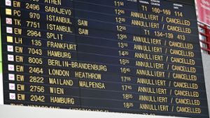 Fast alle Flüge in Stuttgart gestrichen