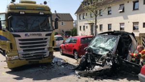Zu einem schweren Unfall ist es am Donnerstag in Ostfildern gekommen. Foto: 7aktuell.de/Alexander Hald