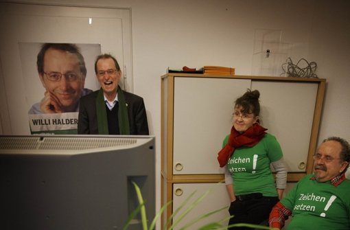Grün – hier Willi Halder – hat gut lachen. Foto: Gottfried Stoppel