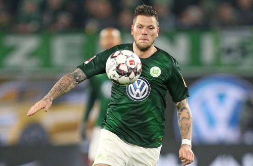 Daniel Ginczek schoss den VfB Stuttgart einst zum Klassenverbleib, in der kommenden Saison will er mit dem VfL Wolfsburg international spielen. Foto: Baumann