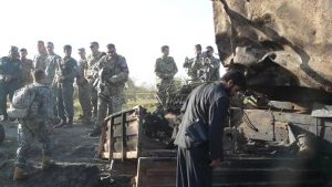 2009 griff die Bundeswehr in Kundus einen von Taliban gekaperten Tankzug an - 100 Menschen starben. Foto: dpa
