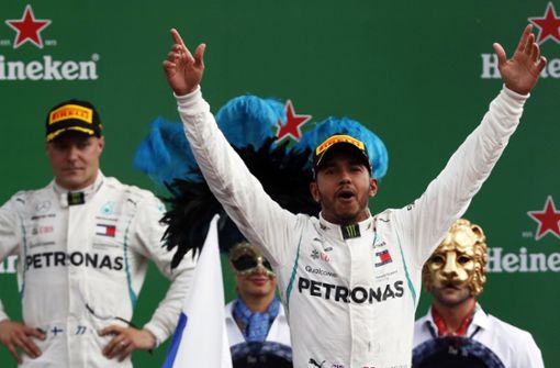 Wird ausgepfiffen: Hamilton gewinnt das Rennen in Monza. Foto: AP
