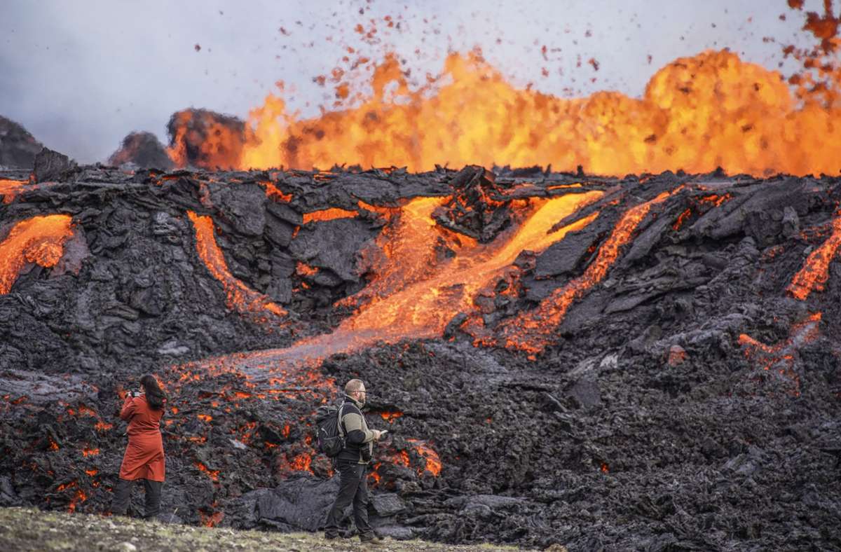 In Island kommt es erneut zum Vulkanausbruch. Foto: dpa/Marco Di Marco