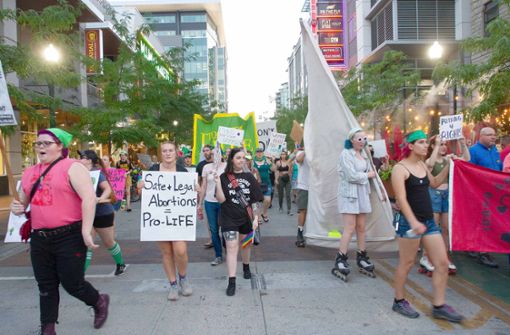 Frauen demonstrieren für das Recht auf Abtreibung. Foto: Imago//Jim Max
