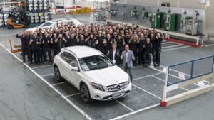 Frisch angelaufen: ein GLA aus Sindelfingen Foto: MediaPortal Daimler AG