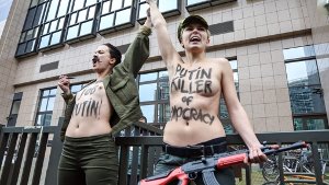 Nackter Femen-Protest gegen Putin