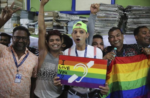 Freude bei Homosexuelle in Indien: Geschlechtsvekehr ist nicht mehr strafbar. Foto: AP
