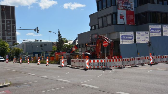 Stuttgarter Straße gesperrt
