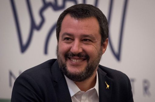 Matteo Salvini will keinen halben Zentimeter vor der EU zurückweichen. Foto: AFP