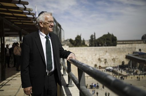 Ministerpräsident Winfried Kretschmann ist zu Gast in Tel Aviv in Israel. Foto: dpa