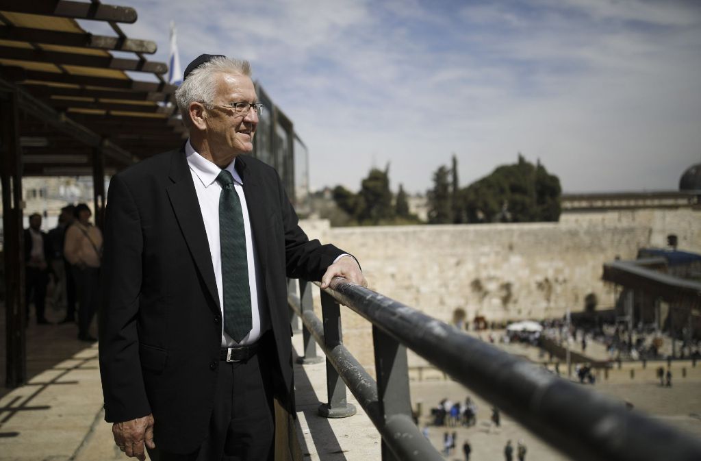 Ministerpräsident Winfried Kretschmann ist zu Gast in Tel Aviv in Israel.