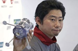 Takeshi Hakamada, Gründer und CEO von ispace, musste verkünden, dass die Kommunikation zum Mondlander abgebrochen ist. Foto: dpa