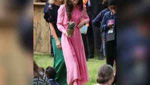 Picknick in Pink: Kate wird bei der Chelsea Flower Show zum Blickfang