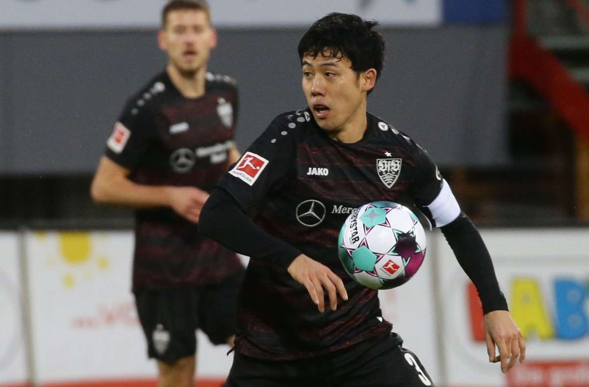 Wataru Endo und der VfB Stuttgart in der Ergebniskrise. Foto: Pressefoto Baumann/Hansjürgen Britsch