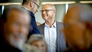 Strahlender Sieger: Reinhard Molt wird  Bürgermeister in Remshalden. Foto: Gottfried Stoppel
