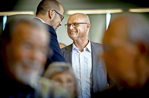 Strahlender Sieger: Reinhard Molt wird  Bürgermeister in Remshalden. Foto: Gottfried Stoppel