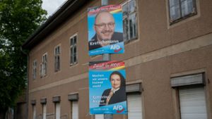 In Eisleben hat die AfD  31,5 Prozent erreicht – der höchste Wert in Sachsen-Anhalt. Foto: dpa/Hendrik Schmidt