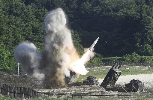 Militärübung in Südkorea: Die USA und Südkorea haben mit der Übung auf jüngste nordkoreanische Raketentests reagiert. Foto: South Korea Defense Ministry/AP