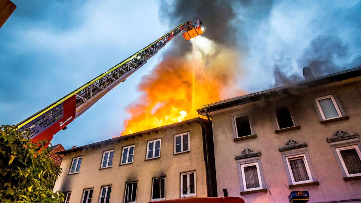 Feuer in der Innenstadt von Winnenden: Wohnungen nach verheerendem Brand noch immer nicht nutzbar