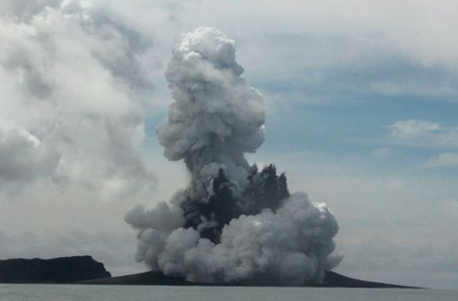 Der Ausbruch bei Tonga hatte eine extreme Wucht. Foto: dpa/New Zealand High Commission