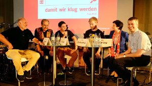 Prominente wie Rezzo Schlauch, Rafik Schami und Christine Lieberknecht ließen sich am Freitag im Mercedes-Benz-Museum ausfragen.  Foto: www.7aktuell.de |