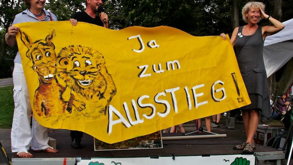 Zwei Jahre Mahnwache: S21-Gegner begehen Mahnwachenfest im Stuttgarter Schlossgarten