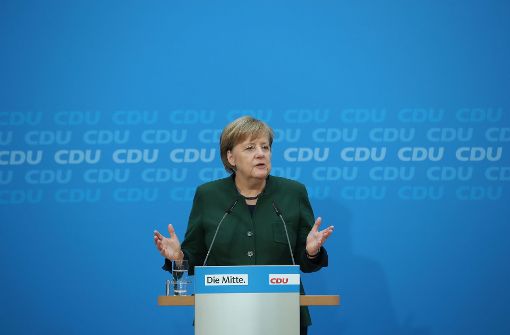 Angela Merkel und die CDU bleiben weiterhin hoch im Kurs. Foto: Getty Images Europe