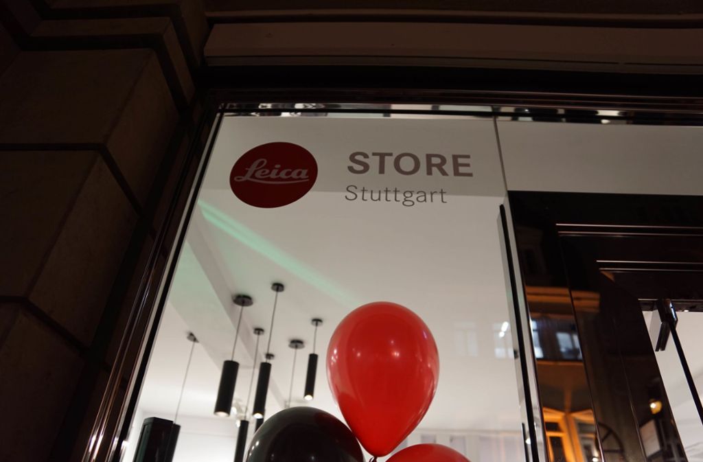 Der Kamera-Hersteller Leica hat in der Calwer Straße in Stuttgart einen Laden eröffnet ...