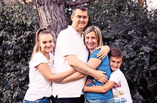 Anton Sakic mit seiner Familie Foto: privat
