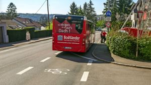 Bus- und Radspur in der Wielandstraße: Auf Basis der Ergebnisse der  Zwischen-Evaluation hält  die Stadt die Sonderspur auch längerfristig für sinnvoll. Foto: Roberto Bulgrin