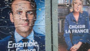 Am Sonntag müssen sich die Franzosen zwischen Macron und Le Pen entscheiden – wer wird Frankreich als nächstes regieren? Foto: AFP