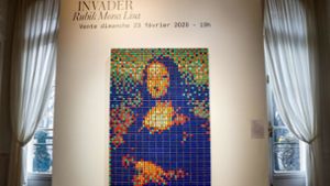 330 Zauberwürfel verwendete der französische Street-Art-Künstler Invader für die „Rubik Mona Lisa“. Foto: AFP/FRANCOIS GUILLOT