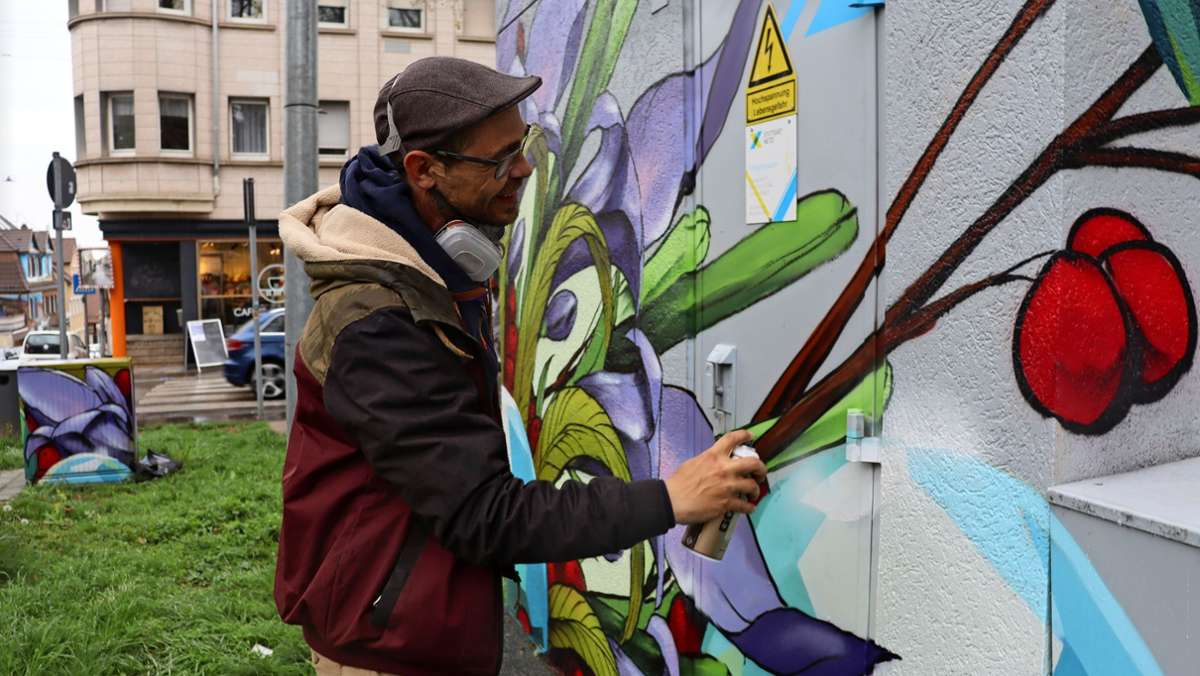 Graffiti-Kunst in Stuttgart: Sprühende Farben gegen graue Betonfassaden
